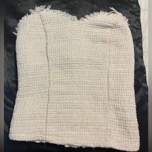Heart-shaped corset knit top